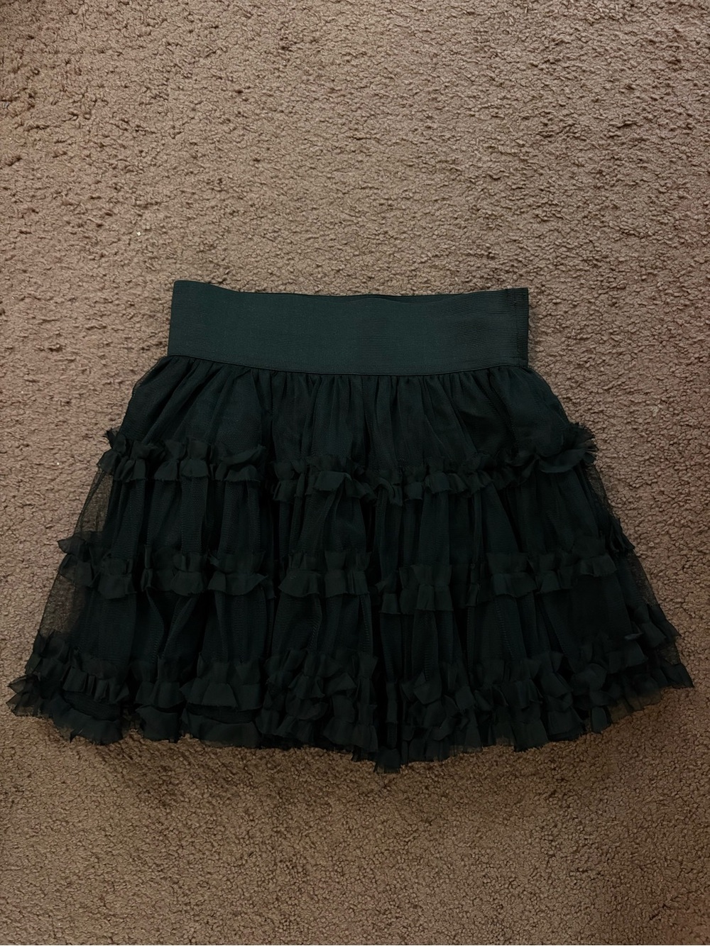 Black frilly skirt size adult small